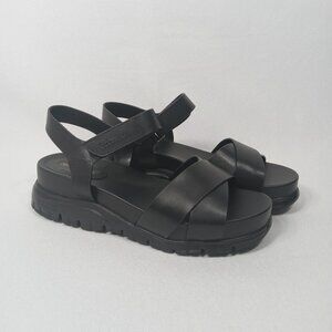 COLE HAAN Zerogrande II Womens Sandal In Black Leather Size 7